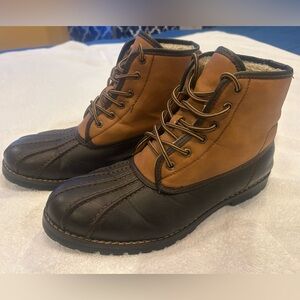 Steve Madden Men's Brown Shearling Lined Boots in size 11